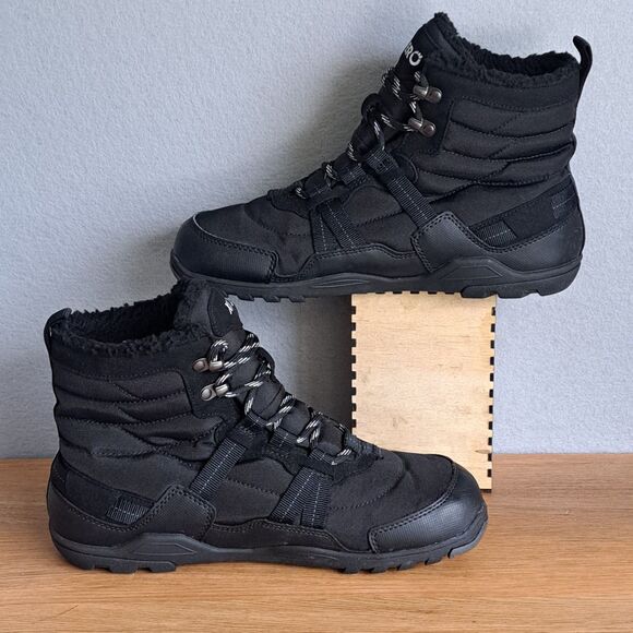 Xero Alpine Men’s 7.5 Black Waterproof Faux Fur Winter Snow Boots Barefoot 40.5 - Picture 5 of 12
